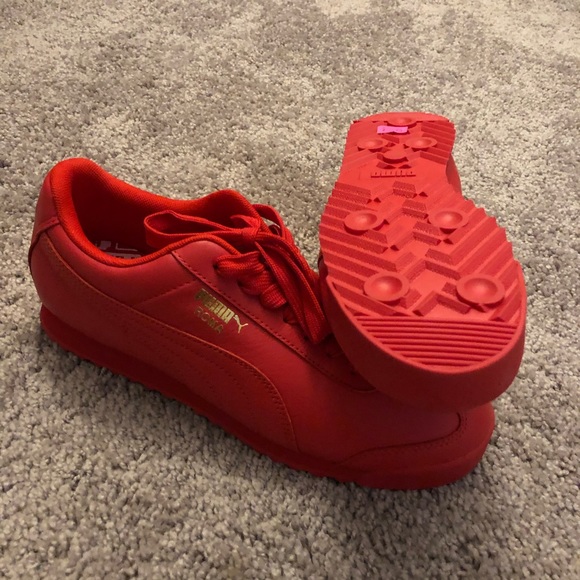 PUMA Roma Basic "Hi Risk Red" Shoe NWOB - Picture 12 of 14